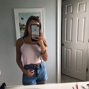 pink garage tank top